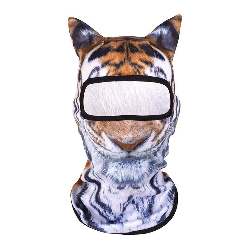 3D Animal Pattern Sun Protection Face Mask - Dustproof Headwear for Sports and Cycling