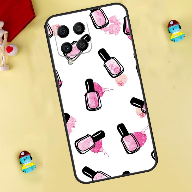 Nail Polish Bottles Collection Case For Samsung Galaxy M55 M14 M34 M54 M32 M52 M15 M11 M12 M13 M06 M16 M36 M56 M31 M53 M35