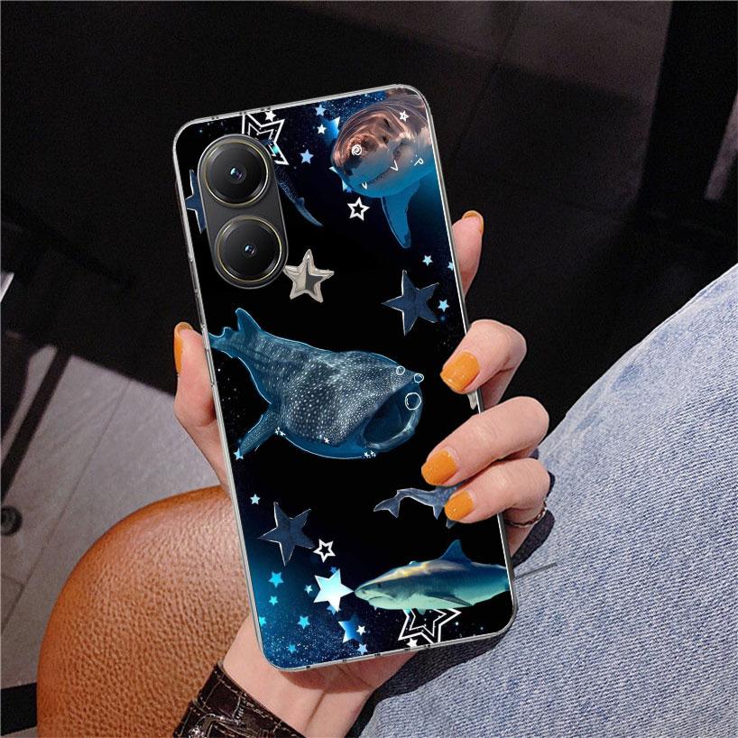 Ocean Whale Shark Phnoe Case for Xiaomi Poco X5 X6 X7 Pro X4 Gt F7 Ultra M8 M7 Redmi 15C 15 13C 13 12C 12 Unique Cover Coque Poc
