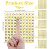 7500PCS Round Small Number Stickers, 15 Sets 1 to 500 Numbered Stickers, Self Adhesive Consecutive Inventory Number Labels Sticker for Storage