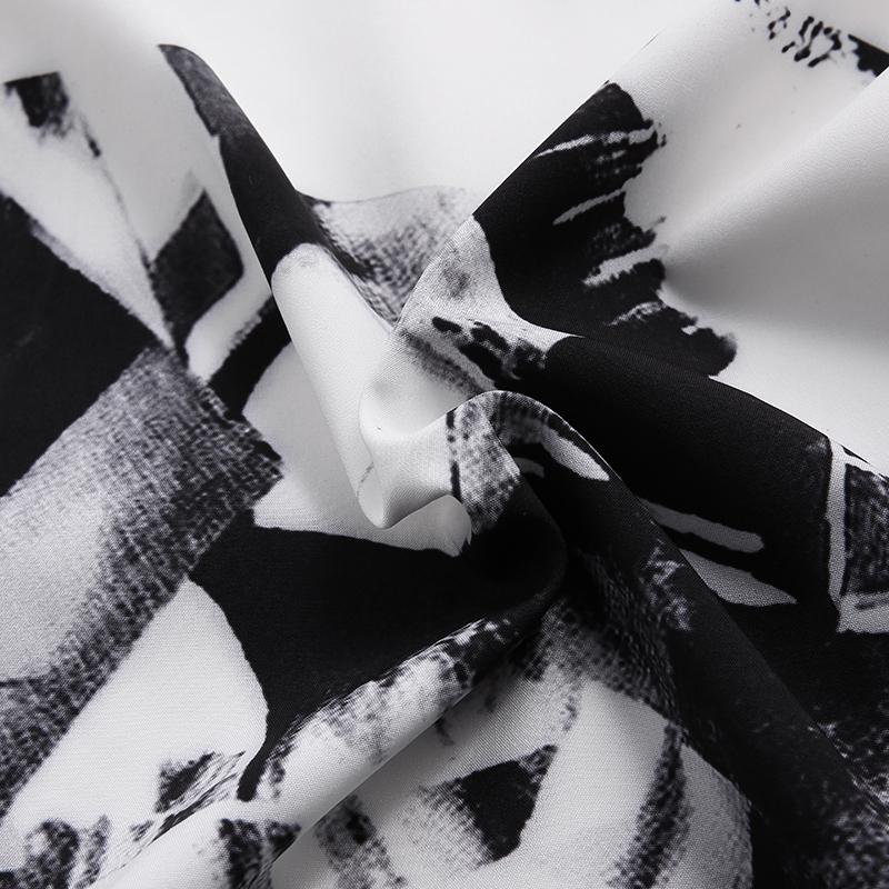 INCERUN Japanese and Korean Style Oversized Men Hip Hop Printed Shirts Casual Lapel Collar Long Sleeve Blouse Loose T-shirt