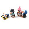4Pcs Mini Winter Penguin Fairy Garden Moss Miniatures Decoration Dollhouse Decor