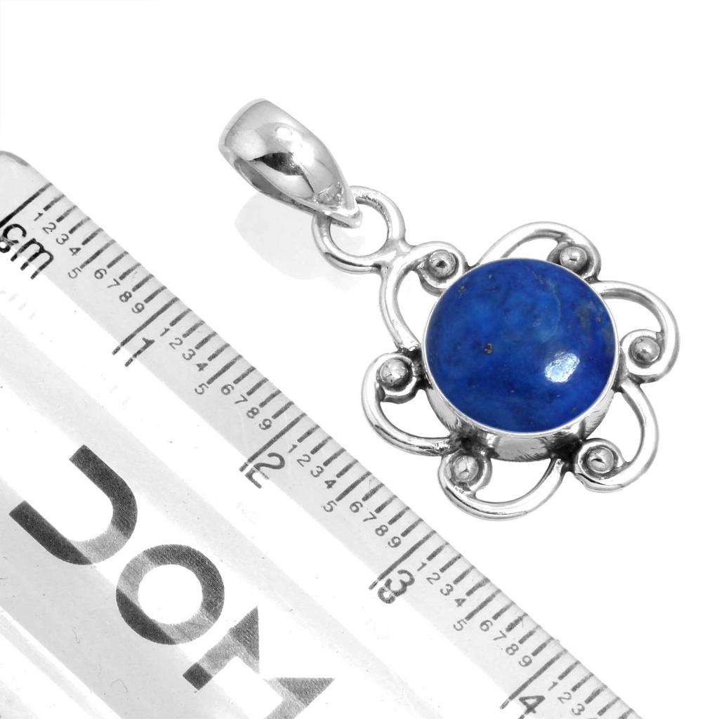 925 Sterling Silver Pendant Women Gemstone Handmade Jewelry Thanksgiving Gift Blue Green Purple Copper Turquoise Pearl Lapis Mother Of Pearl Cocktail