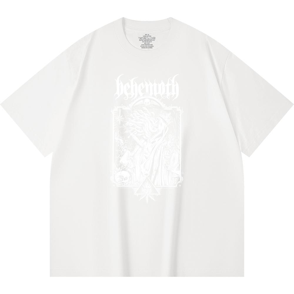 230 Gsm 100% Cotton Heavy Metal T-Shirt Rock Band Popular Music Print Unisex Heavy Cotton T Shirt