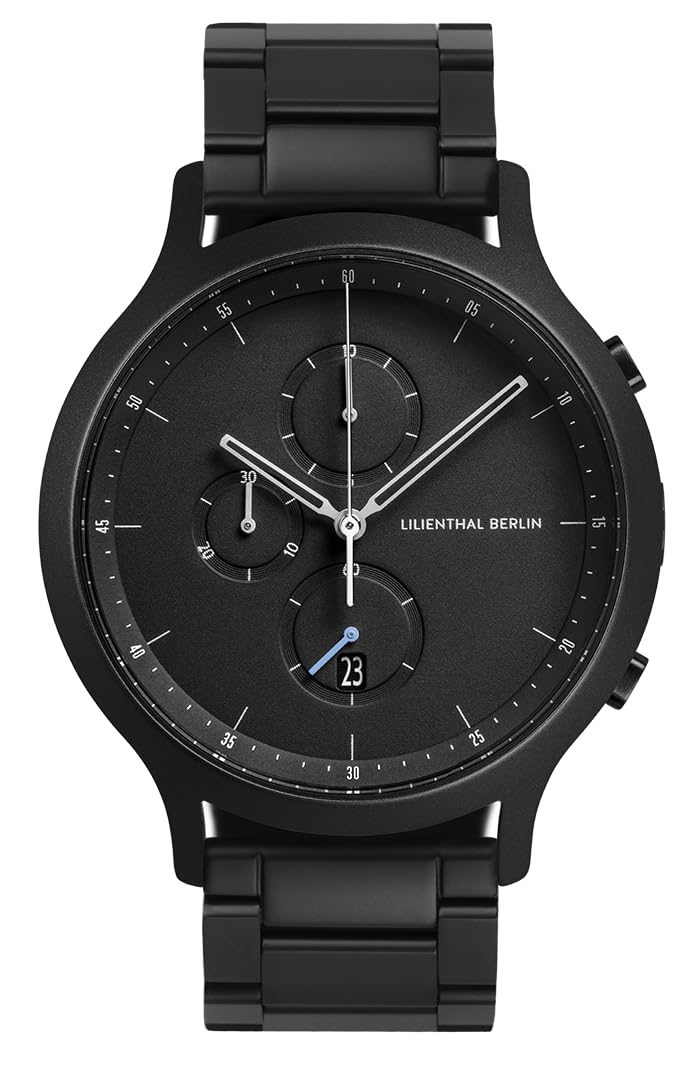 

Watch Chronograph Date Made in Germany Black [Lillianthal Berlin] C01-102-B040C Men s