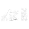 Girl Boy Butterflies Window Cling White Static Window Stickers Removable Decals for Home Office Glass Door Window Decoration