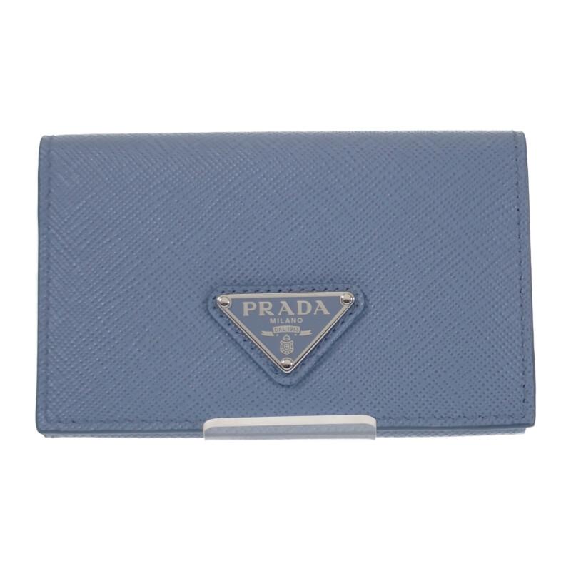 PRADA  1MC110_QHH_F0OZX Card Case Light blue Safiano Women