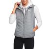Under Armour Gilet da donna a collo alto con stampa logo a tinta unita Grigio 1303114-025