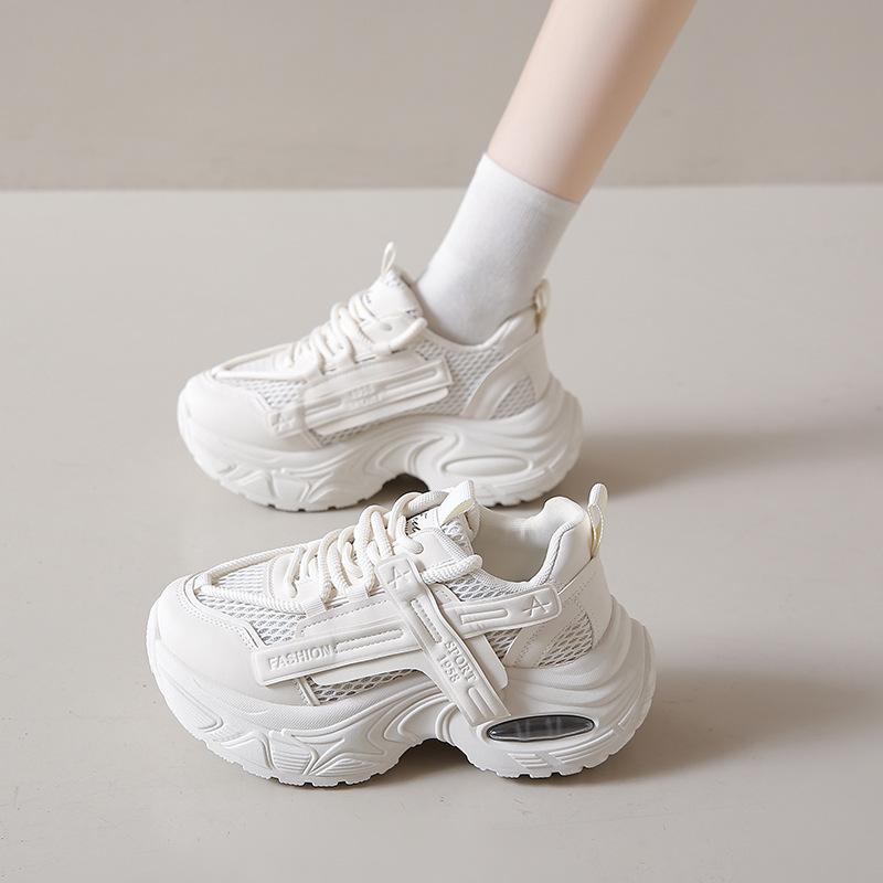 Ins Koreanische Version der neuen Dad-Schuhe für Damen 2025 Herbst Studentensport Laufschuhe Freizeitschuhe Plateau Höhenerhöhung FB891