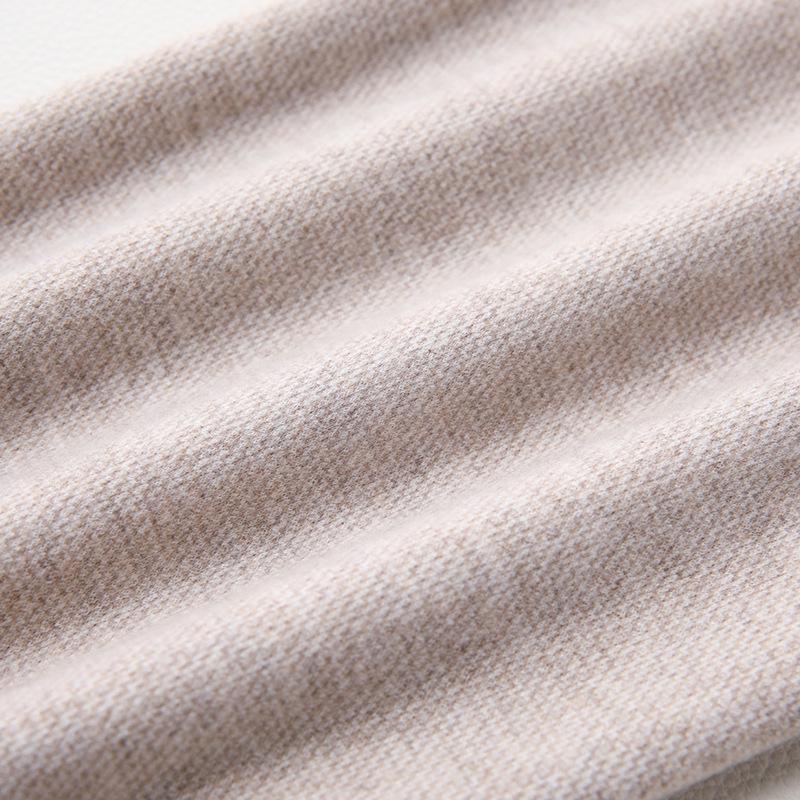 2024 Women's Apricot Flared Wool Pants: High-Waist, Slimming, Casual for Autumn/Winter