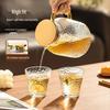 Large Capacity Glass Cold Water Kettle, High Temperature Resistant, Food Grade, with Cork Lid