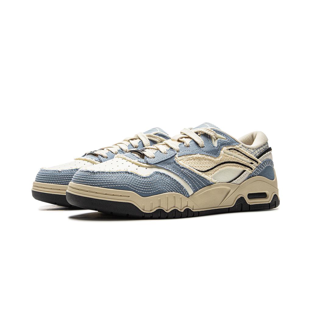 Li Ning Yue Bai 3 Casual Versatile Retro Fashion Classic Trend Slip Resistant Shock Absorbing Wear Resistant Low Top Skate Shoes Men Sneaker AGCV077-3
