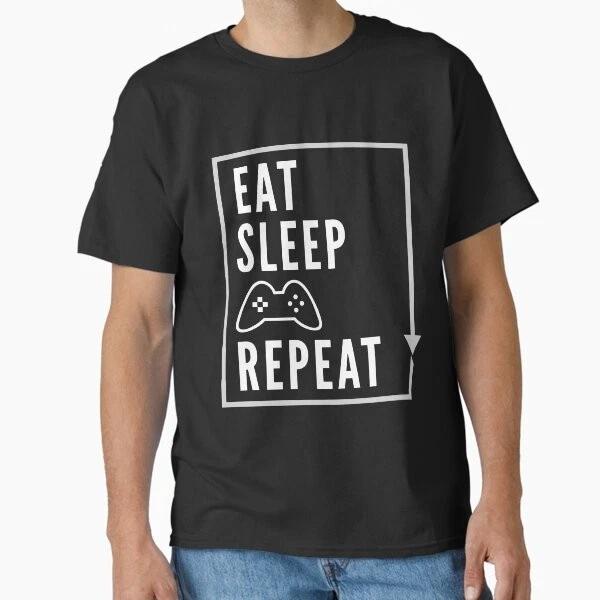 Eat Sleep Play Repeat Classic Tshirt Made In Usaaus Tshirt S2xl S