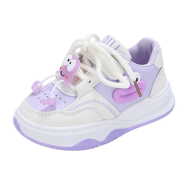 Children's board shoes cartoon girls' sports shoes 2025 spring and autumn new non-slip fashion soft sole Velcro classmate tide