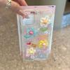 Three-dimensional color flower shell pattern mobile phone case for iPhone17PROMAX anti-drop Apple 16 protective case