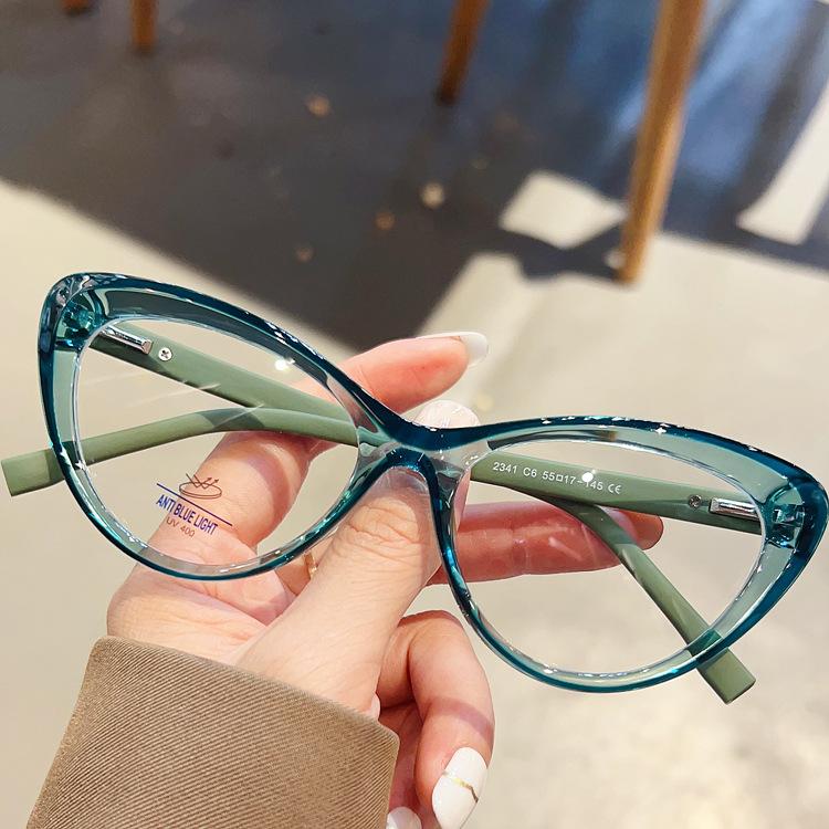 

Eyewear Frame Vintage Anti Blue Light Cat Eye Glasses Women Luxury Brand Designer Ladies Myopia Prescription Optical Frames