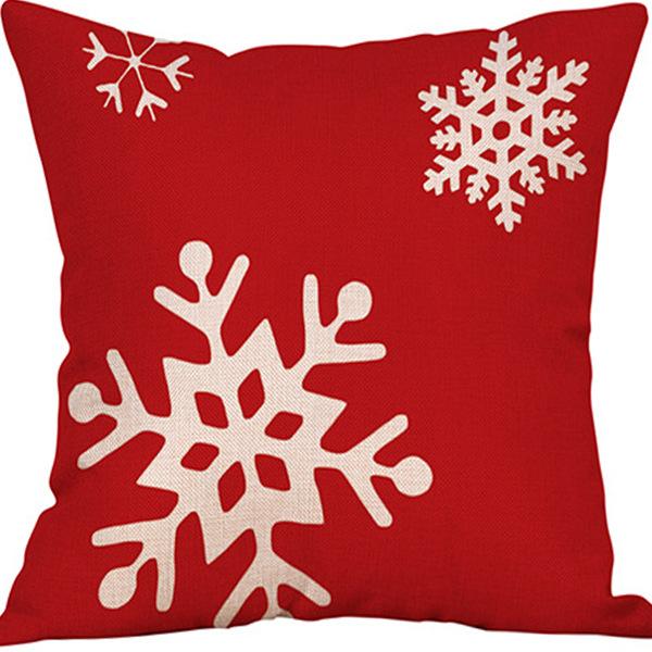 Pillow Case Home Decoration Snowman New Cartoon Christmas Sofa Yama Print Pillow Nordic Style Home