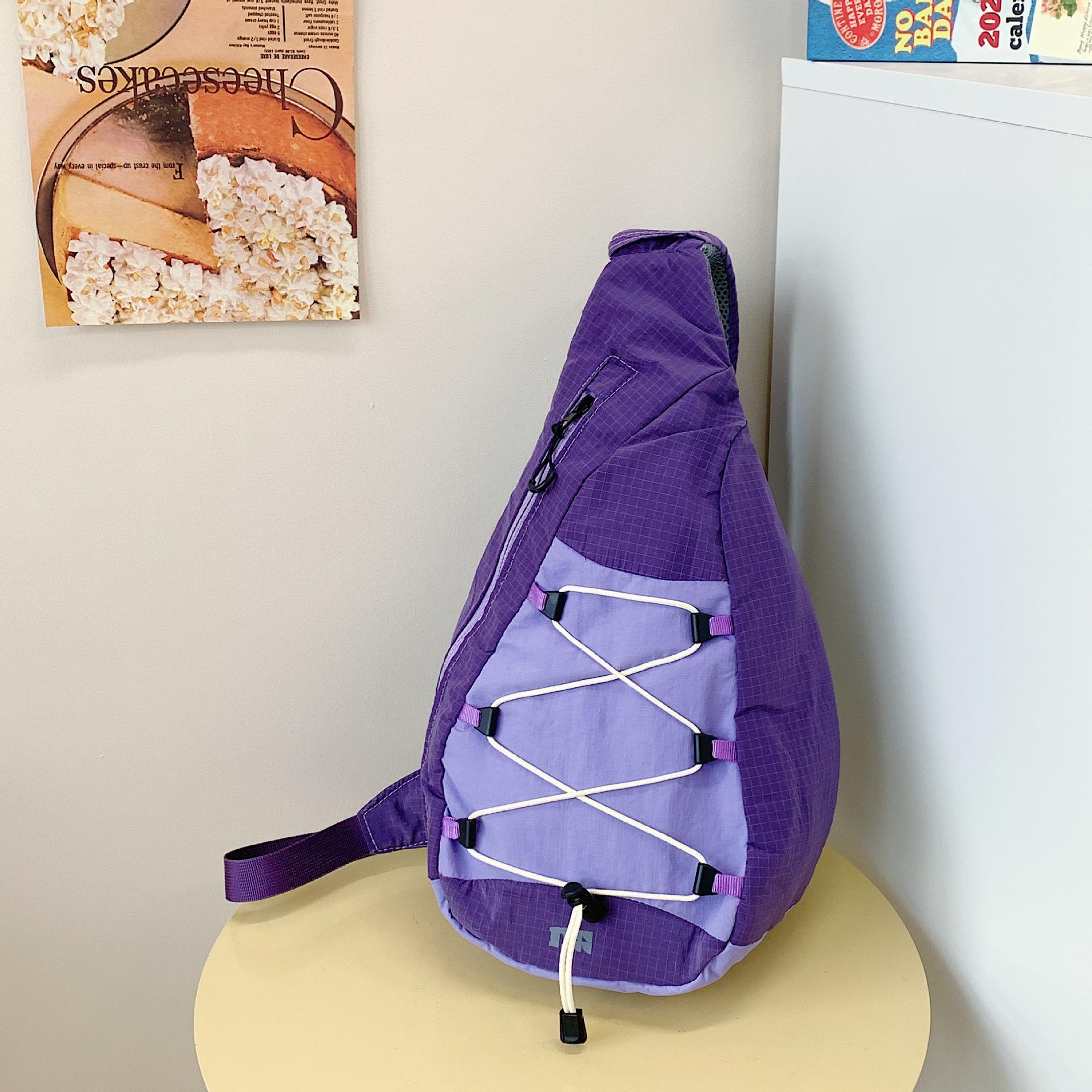 

Горная нагрудная сумка для активного отдыха, женская спортивная сумка-мессенджер для альпинизма, легкий маленький рюкзак для велоспорта, походов, лука и стрел фиолетовый