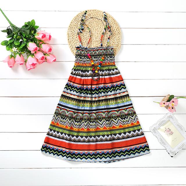 Robe d'été à fleurs pour filles, à bretelles, volants, Bohème, Plage, Princesses, Vêtements pour filles 2 6 8 12 ans