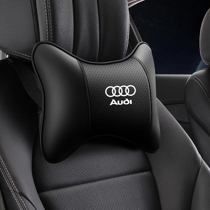 2026 Hot Car Leather Seat Headrest Neck Pillow Head Cushion Tire Valve For Audi A7 A3 A4 A6 A5 Q5 A1 Q7 Q3 Q4 TT SQ5 RSQ3 RSQ8 S3 S4 RS5