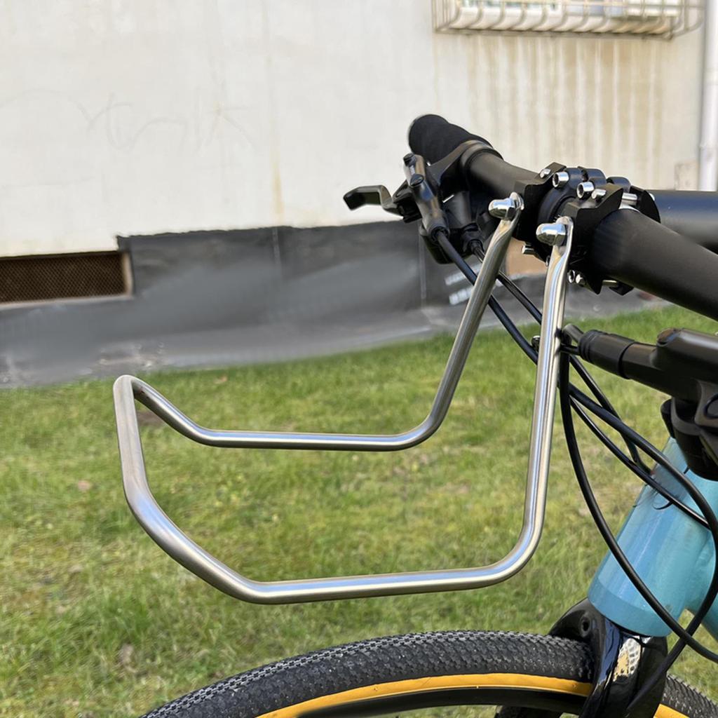Portapacchi Anteriore per Bicicletta Sostituzione Diretta Pratico Carrier Resistente