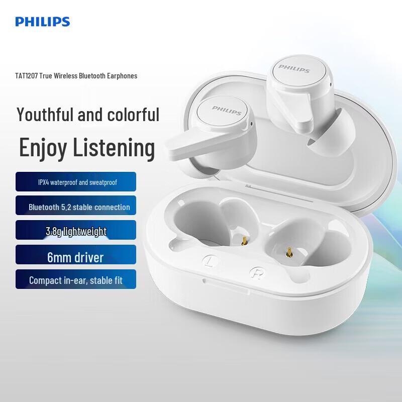 Philips TAT1207 True Wireless Sport Earbuds
