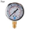 16 Styles Dual Scale Liquid Filled Pressure Gauge with Brass Internals 1/4" BSPT Bottom Mount Pressure Gauge Durable