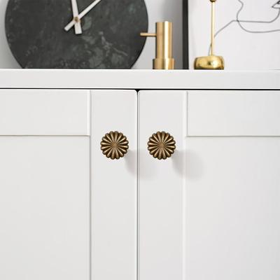 Kuchyňské knoflíky na skříňky 10 kusů Dýňové úchytky Zinková slitina Antické kulaté úchytky Pro skříň Šatník Domov Garáž Ložnice Obývací pokoj