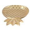 Gold Pineapple & Leaf Shaped Snack Dish Serving Tray Jewelry Storage Tray Fruit Rack Dessert Shelf