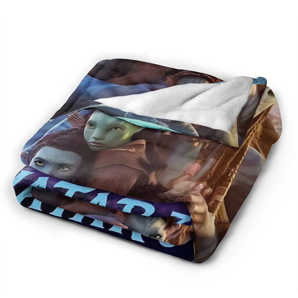 2025 Avatar 3 Movie Knitted Blanket   Fuzzy Throw Blanket Bed Sofa Personalised Soft Warm Bedsprea