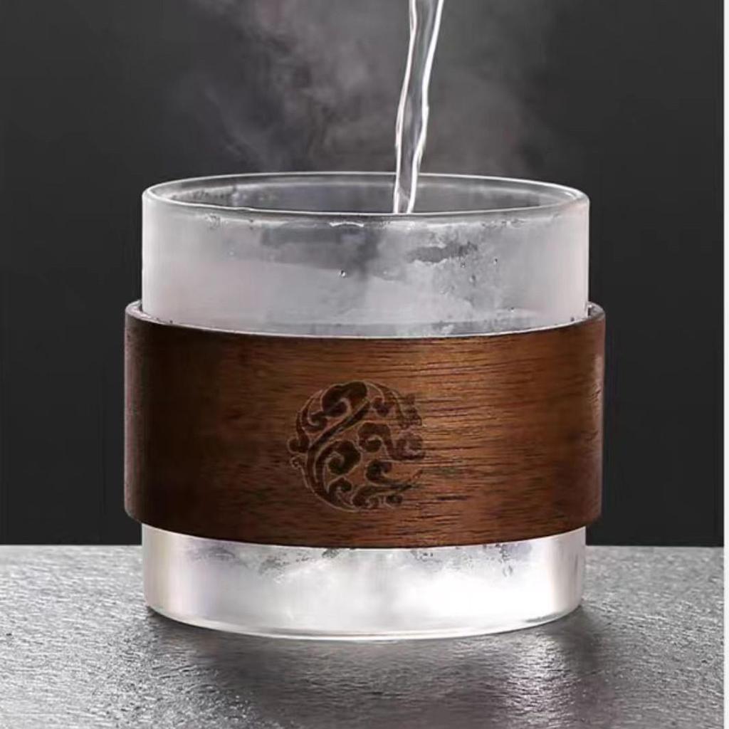 High-End Anti-Scald Glass Kung Fu Tea Cup Set for Men - Household Small Tea Drinking Cups
