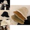 Cozy Winter Warmth Cute Fuzzy Bucket Hat For Women Stylish Lamb Wool Fisherman Hat