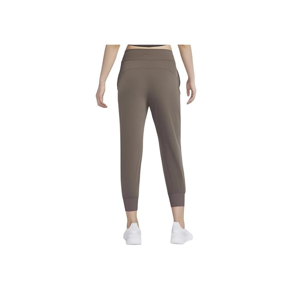 Nike Dámské ležérní kalhoty Dri-Fit Měkké Prodyšné Rychleschnoucí Hnědé DV9454-004