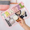 Waterproof Transparent Embroidered Makeup & Snack Bag with Large Capacity