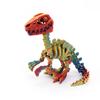 3D Printed Mini Dinosaur Skeleton Model Movable Joints Velociraptor Decor Office Desk Ornament Kids Gift Home Decoration