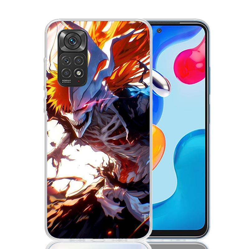 Kurosaki Ichigo Bleach Phone Case For Xiaomi Redmi Note 15 14 13 12S 12 Pro Plus 11S 11E 11 11T 10S 10 Art Soft Pattern Cover Re