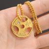 European and American Fitness Dumbbell Plate Sports Barbell Necklace Men's Pendant Jewelry