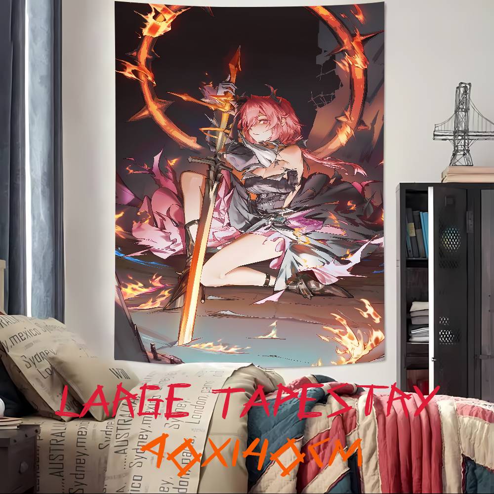 Pretty Hot Girl Laevatein Tapestry Decoration Bedroom Dormitory Background Cloth Holiday Home Party Living Room Club Tapestry