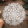 6 Pcs Doilies for Tables 6 Inch Crochet Handmade Lace Coasters Round Laces Placemat Rustic Table Doilies Decors for Kitchen Dining Room Party