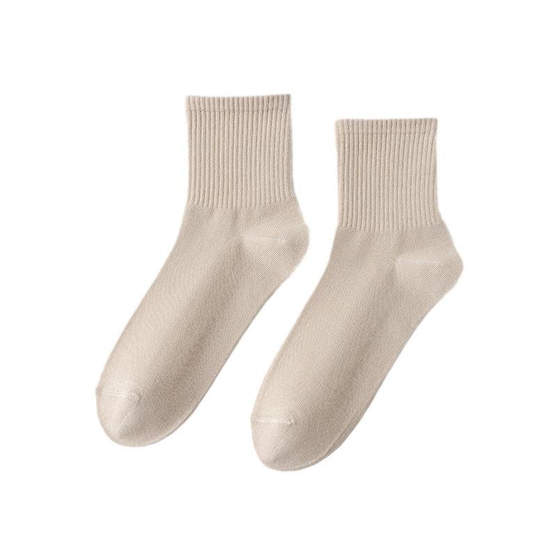 Sock Children's Mid-calf Socks with Antibacterial, Sweat-absorbing, Breathable and All-season Features, Made of Pure Cotton.
