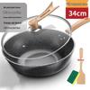 Maifan Steen Anti-aanbak Wokpan met Deksel
