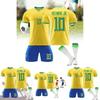High-quality 2223 Brazil Football Uniform Set For Adults And Kids Outdoor Fitness And Sports