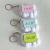 Soap Button Keyboard Fidget Toy 3D Printed Press-Type Finger Clicker Decompression Gadget Portable Bag Pendant Keyring Ornament