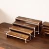 4 Große Holz-Stufen-Ausstellungsregale, Geeignet für Parfüm-Organizer, Unisex Dekoration Ausstellungsregal Holz Schreibtisch-Ausstellungsset