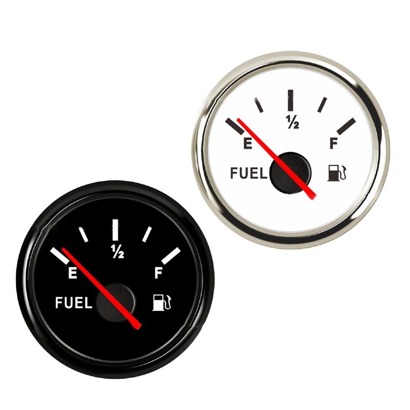 52mm Marine Boat Car Truck Fuel Oil Gas for Tank Level Gauge Meter Waterproof 9-