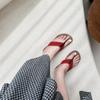 Melting Brown Women Suede Strap Daily Flip Flop Slipper 3color