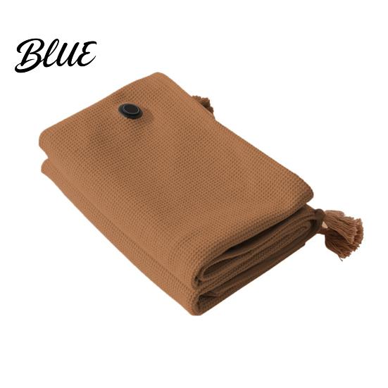 Warmer Strickponcho Elektrisch beheizter Schal mit Verschluss Tragbar mit Reißverschluss USB Decke Aufheizung Vorne