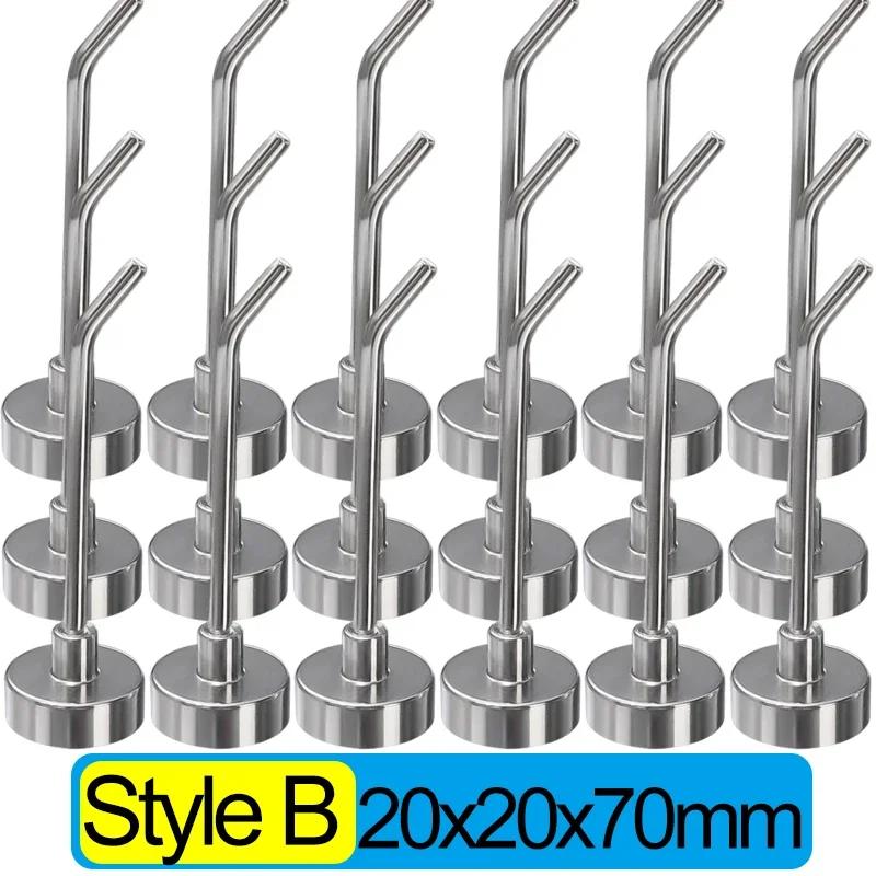 

Strong Neodymium Magnetic Hook Heavy Duty Right Angle Racks Magnet Multi-purpose Hanging Holders for Kitchen Bathroom Storage 1PCS