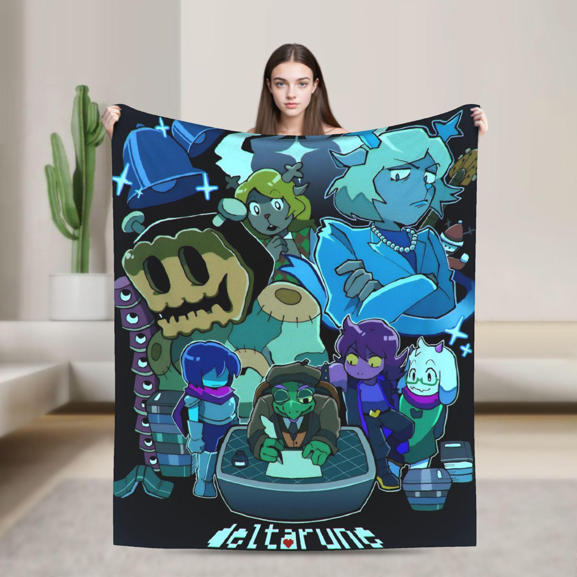 

Tenna TV Deltarune Game Blanket Fuzzy Awesome Breathable Throw Blanket for Chair Covering Sofa Spring/Autumn 150x180cm