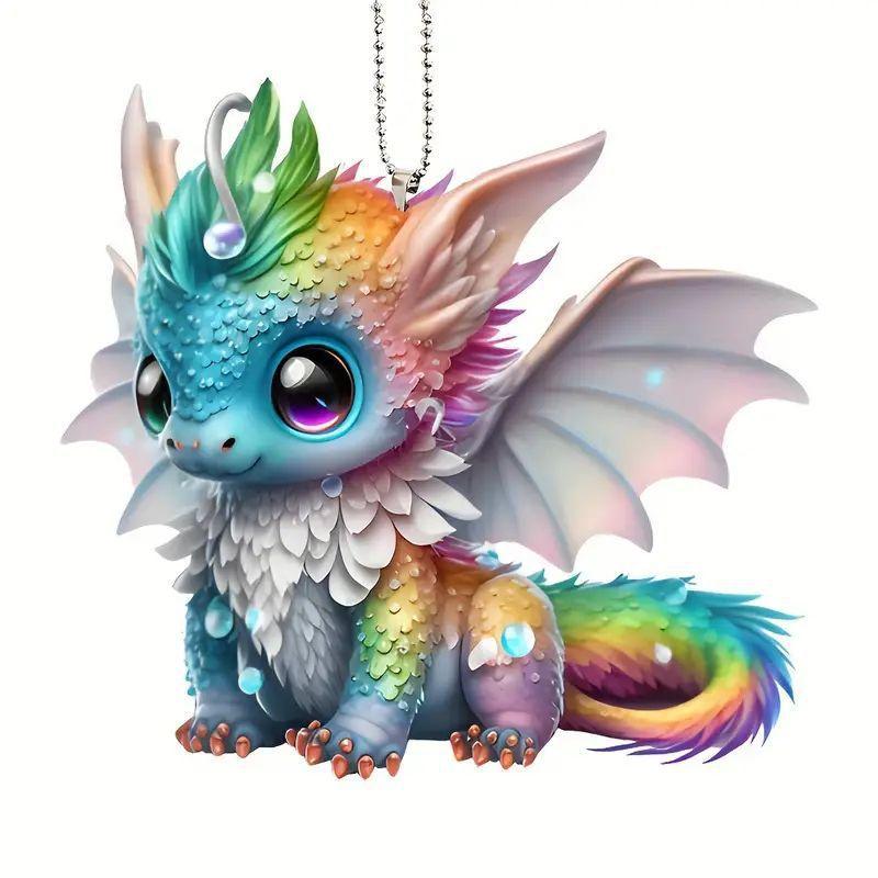 

Акриловый материал плоский 2D автомобильный кулон, аксессуары для рюкзака, украшение для дома подвеска-брелок